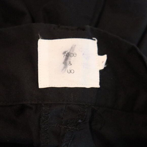 Alice & Urban Outfitters Black High Waist Cropped Pants Culottes Size 4 New - Picture 8 of 10
